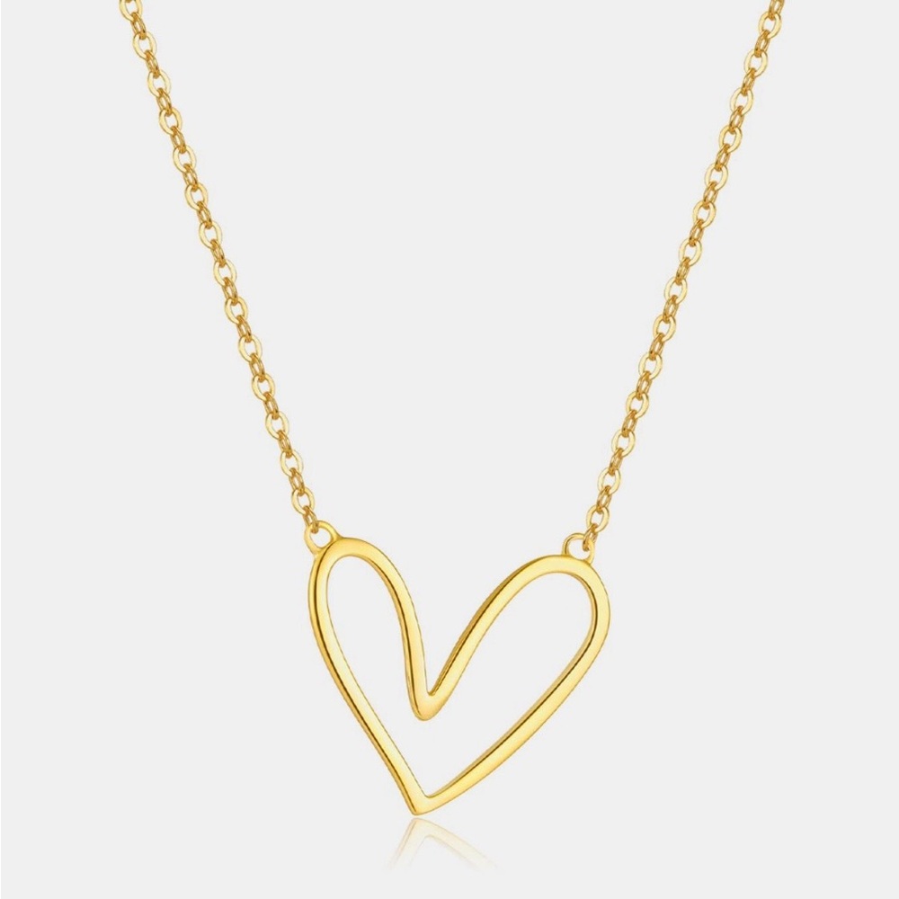 925 Sterling Silver Heart Pendant Necklace